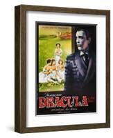 Blood for Dracula, (aka Andy Warhol's Dracula), Udo Kier on French Poster Art, 1974-null-Framed Art Print