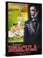 Blood for Dracula, (aka Andy Warhol's Dracula), Udo Kier on French Poster Art, 1974-null-Stretched Canvas