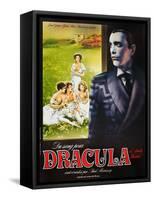 Blood for Dracula, (aka Andy Warhol's Dracula), Udo Kier on French Poster Art, 1974-null-Framed Stretched Canvas