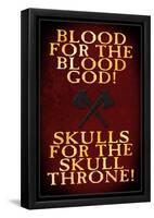 Blood For The Blood God-null-Framed Poster