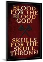 Blood For The Blood God-null-Mounted Poster