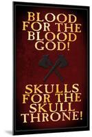 Blood For The Blood God-null-Mounted Poster