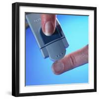 Blood Glucose Testing-Steve Horrell-Framed Premium Photographic Print