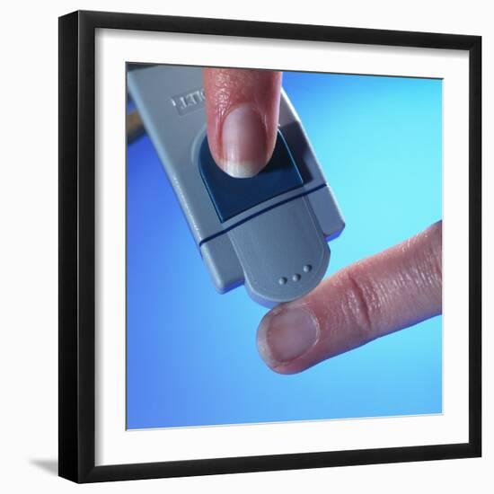 Blood Glucose Testing-Steve Horrell-Framed Premium Photographic Print