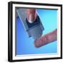 Blood Glucose Testing-Steve Horrell-Framed Premium Photographic Print