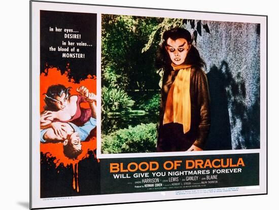 Blood of Dracula-null-Mounted Art Print