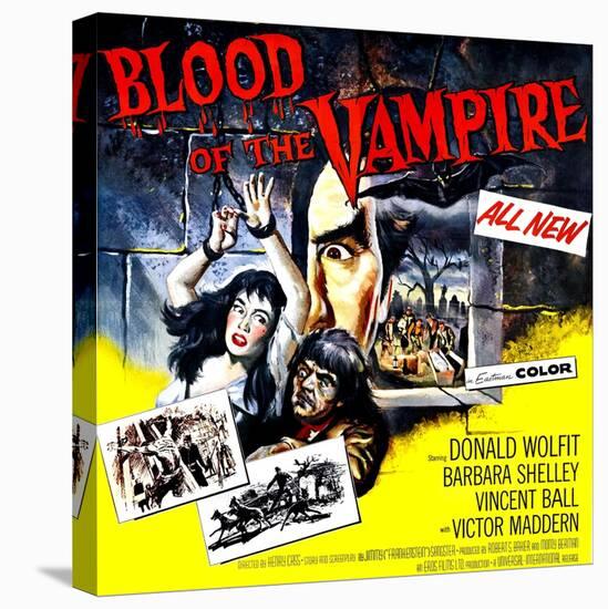 Blood of the Vampire, 1958-null-Stretched Canvas