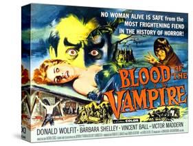 Blood of the Vampire, Barbara Shelley, Donald Wolfit, Victor Maddern, 1958-null-Stretched Canvas