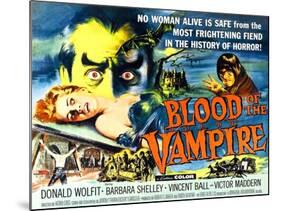 Blood of the Vampire, Barbara Shelley, Donald Wolfit, Victor Maddern, 1958-null-Mounted Photo