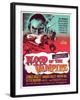 Blood of the Vampire, Donald Wolfit, Barbara Shelley, Victor Maddern, 1958-null-Framed Photo