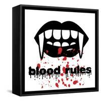 Blood Rules-Erin Clark-Framed Stretched Canvas