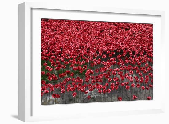 Blood Swept Lands and Seas of Red, Tower of London, 2014-Sheldon Marshall-Framed Photographic Print