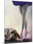 Bloodhound and Ballet Dancer-Fab Funky-Mounted Art Print