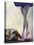 Bloodhound and Ballet Dancer-Fab Funky-Stretched Canvas