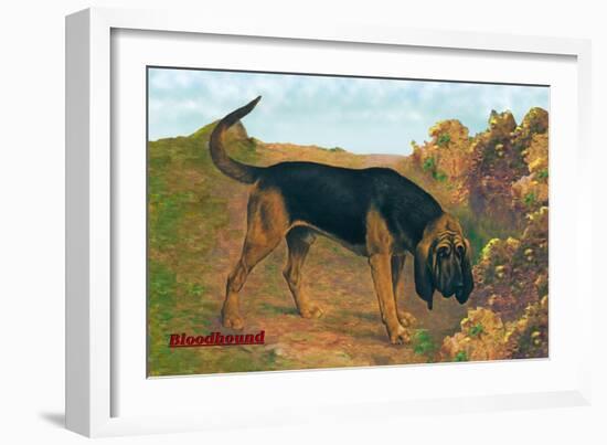 Bloodhound Champion-null-Framed Art Print