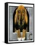 Bloodhound in Doghouse-Paul Bransom-Framed Stretched Canvas