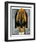 Bloodhound in Doghouse-Paul Bransom-Framed Giclee Print