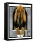 Bloodhound in Doghouse-Paul Bransom-Framed Stretched Canvas