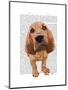 Bloodhound Puppy-Fab Funky-Mounted Art Print
