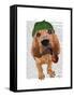Bloodhound Sherlock Holmes-Fab Funky-Framed Stretched Canvas