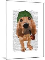 Bloodhound Sherlock Holmes-Fab Funky-Mounted Art Print