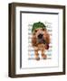 Bloodhound Sherlock Holmes-Fab Funky-Framed Art Print