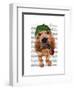 Bloodhound Sherlock Holmes-Fab Funky-Framed Art Print