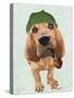 Bloodhound Sherlock Holmes-Fab Funky-Stretched Canvas