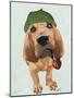 Bloodhound Sherlock Holmes-Fab Funky-Mounted Art Print
