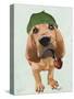 Bloodhound Sherlock Holmes-Fab Funky-Stretched Canvas