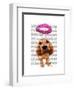 Bloodhound with Angelic Pink Halo-Fab Funky-Framed Art Print