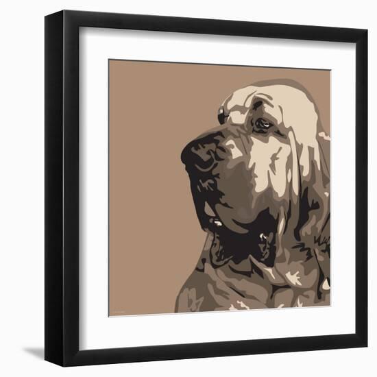 Bloodhound-Emily Burrowes-Framed Art Print