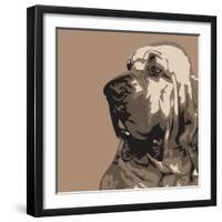 Bloodhound-Emily Burrowes-Framed Art Print