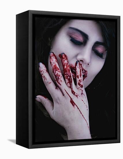 Bloodletting-Maria J Campos-Framed Stretched Canvas