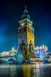 Poland, Krakow. Market Square at Night.-bloodua-Photographic Print