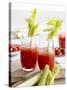 Bloody Mary with Celery-Barbara Lutterbeck-Stretched Canvas