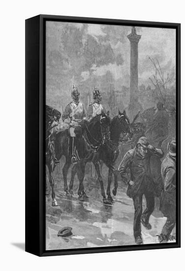 'Bloody Sunday', London, 1887 (1906)-WB Waller-Framed Stretched Canvas