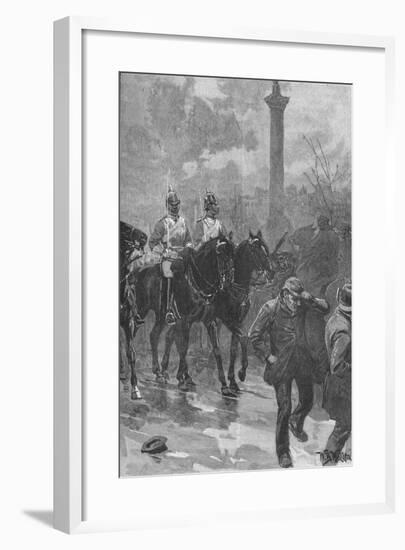 'Bloody Sunday', London, 1887 (1906)-WB Waller-Framed Giclee Print