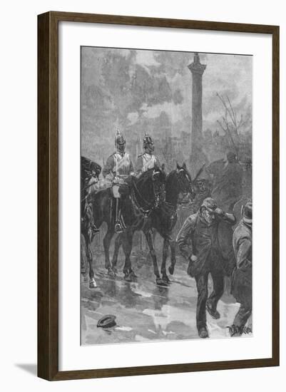 'Bloody Sunday', London, 1887 (1906)-WB Waller-Framed Giclee Print