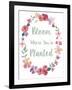 Bloom Floral Bdr-Fiona Stokes-Gilbert-Framed Giclee Print