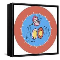 Bloom Round-Leslie Wing-Framed Stretched Canvas