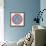 Bloom Round-Leslie Wing-Framed Giclee Print displayed on a wall