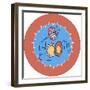 Bloom Round-Leslie Wing-Framed Giclee Print