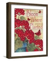 Bloom Where You are Planted-Laurie Korsgaden-Framed Giclee Print