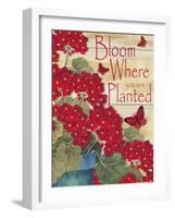 Bloom Where You are Planted-Laurie Korsgaden-Framed Giclee Print