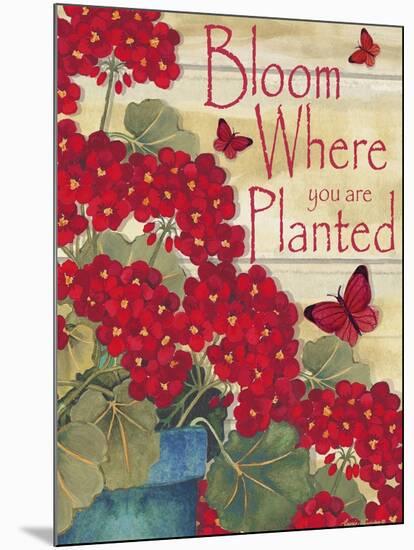 Bloom Where You are Planted-Laurie Korsgaden-Mounted Giclee Print