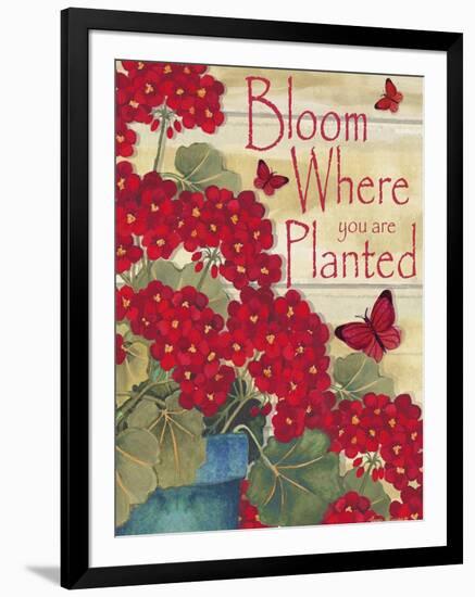 Bloom Where You are Planted-Laurie Korsgaden-Framed Giclee Print