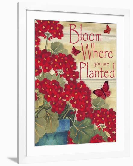 Bloom Where You are Planted-Laurie Korsgaden-Framed Premium Giclee Print