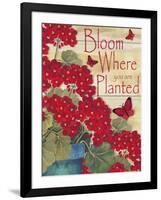 Bloom Where You are Planted-Laurie Korsgaden-Framed Premium Giclee Print