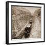 Bloomer Cut near Auburn, California, 800 feet long and 63 feet high, 1866-1869-Alfred A^ Hart-Framed Art Print